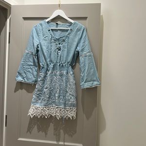 Light weight jean cover up